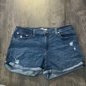 Levi's Classic Blue Denim Shorts